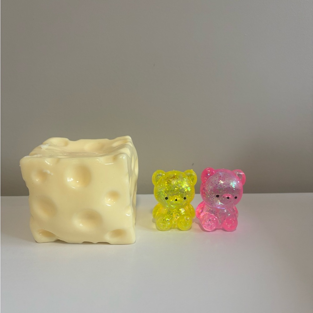 Yellow and Pink Glitter Bear Toys - Kids Toys